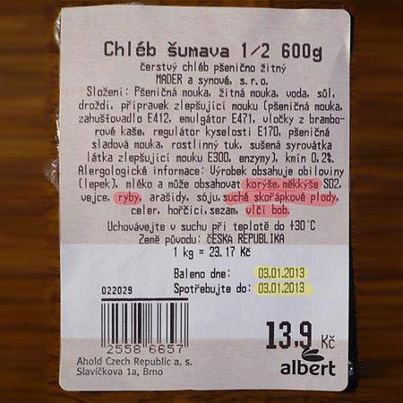 Dá si někdo chlebík s korýši?