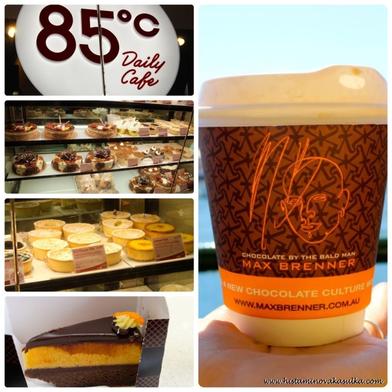 Vlevo dole jaffa cake od McCafe, za sebe nedoporučuji, byl hodně hutný a zřejmě použity ingredience, které se moc neshodují s HIT (krom čoko vrstvy, zřejmě barviva atd.)